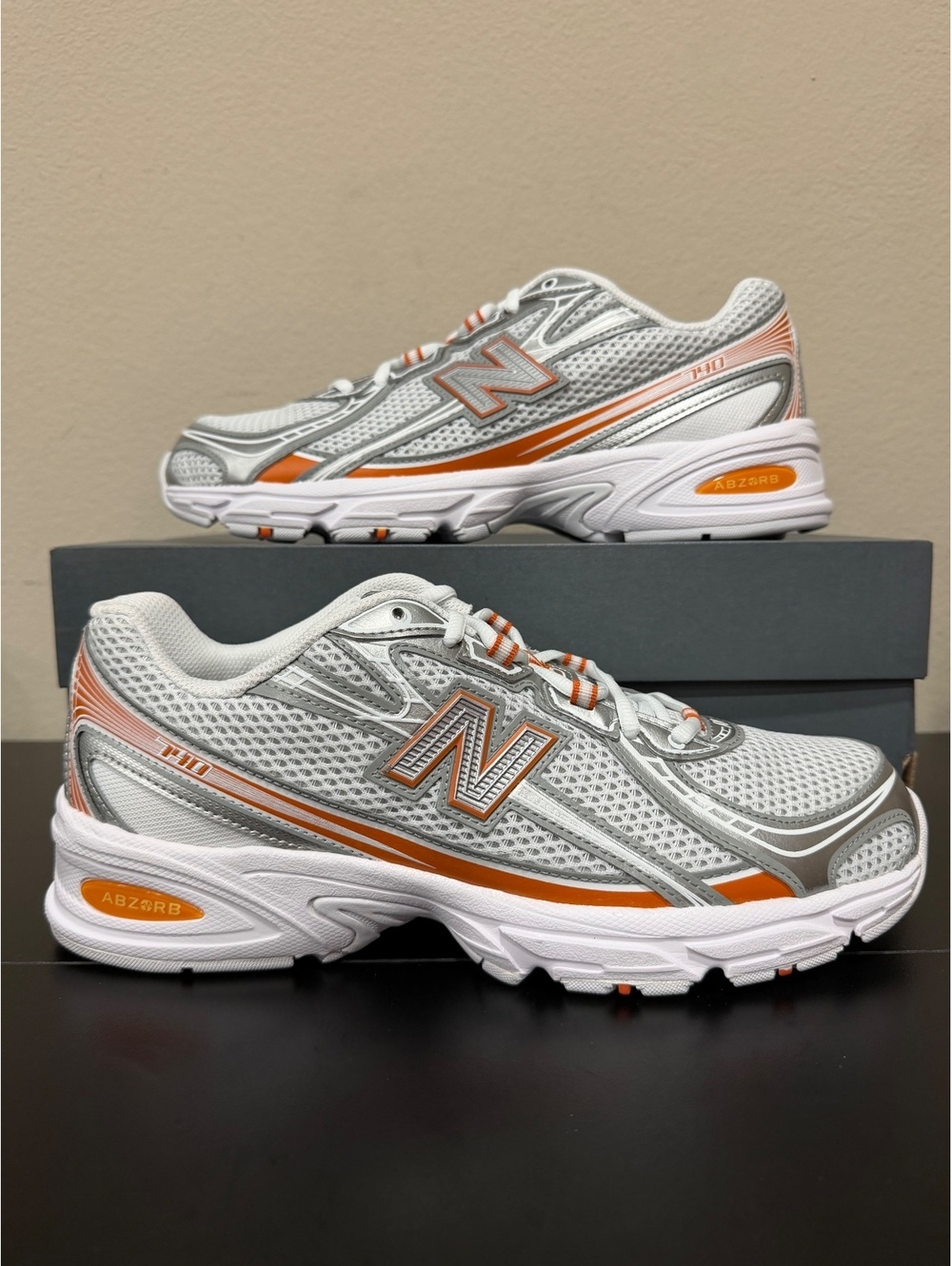 Size 10 - New Balance 740v2 “Classic Orange”